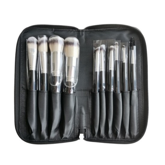 Professional 10-piece synthetic brush set